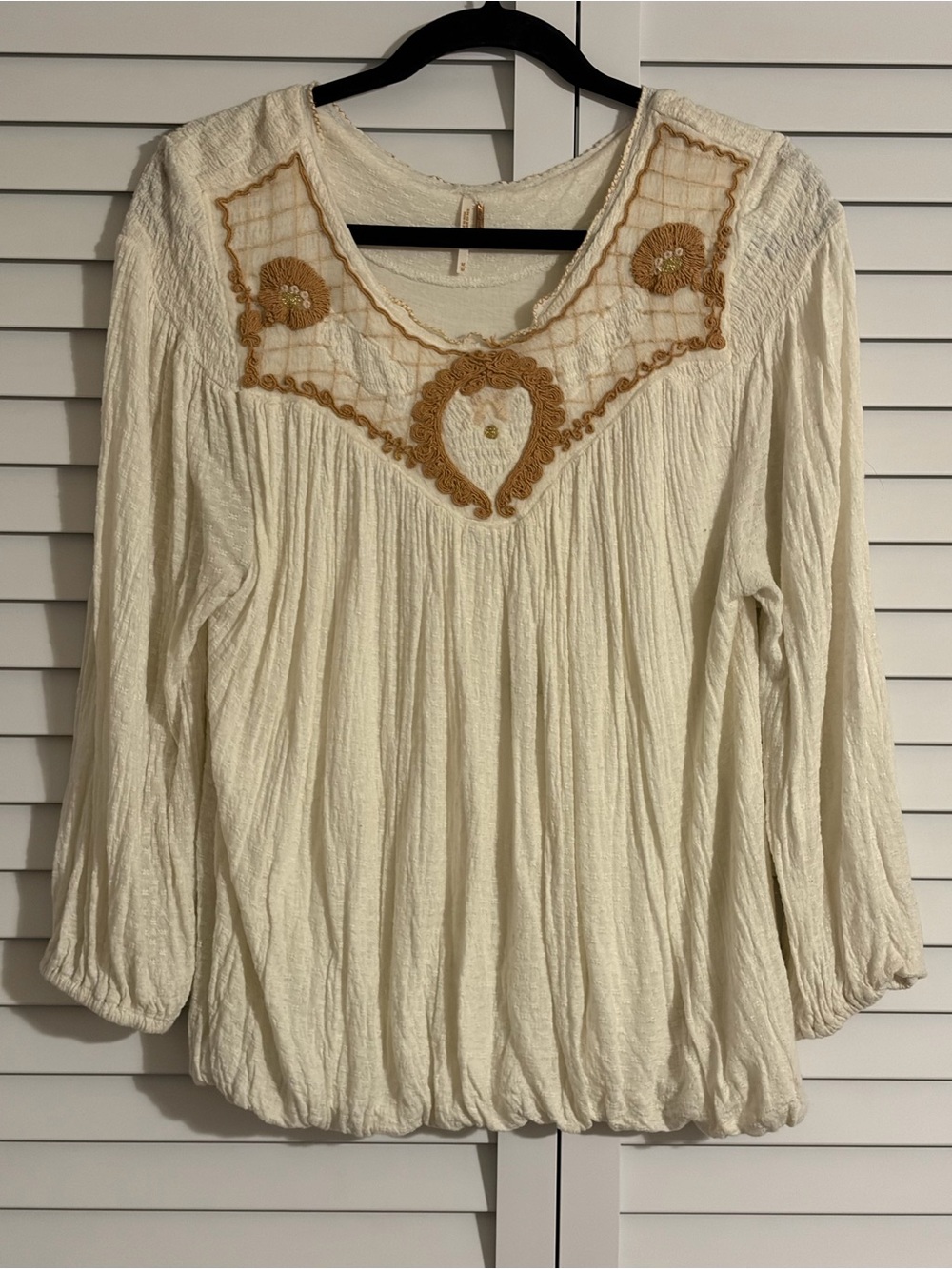 Free People Begonia Embroidered Top
